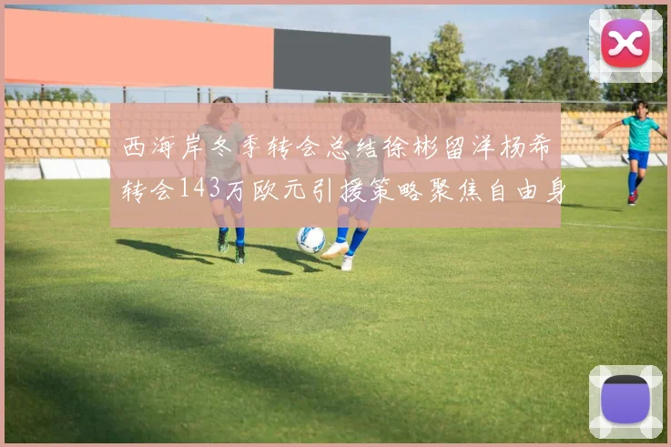 西海岸冬季转会总结徐彬留洋杨希转会143万欧元引援策略聚焦自由身球员